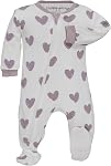 ZIPPYJAMZ Sommeil pour bébés, biologique GOTS Coton, Pyjama pied avec fermeture éclair d'étanchéité