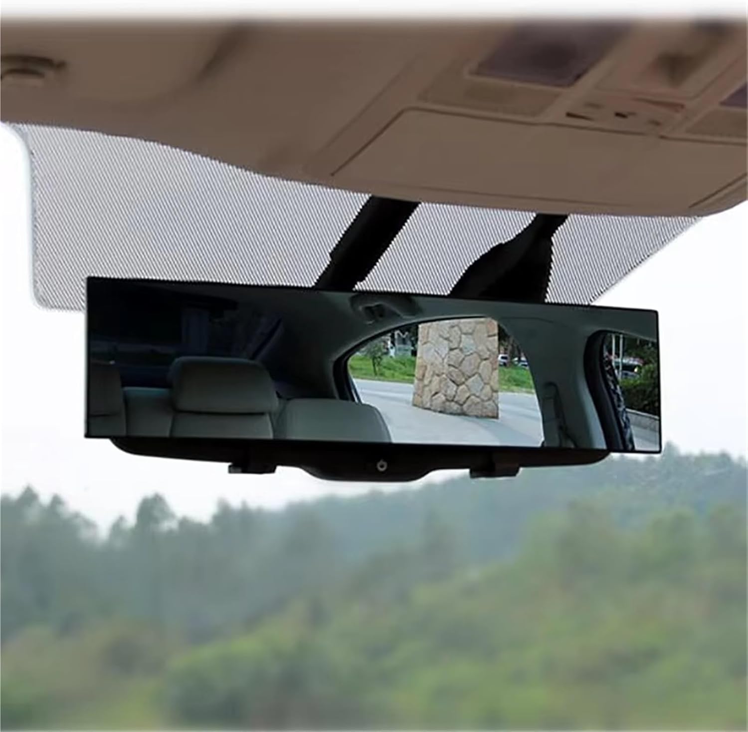 Interior Car Rearview Mirrors For Vision Anti-glare Proof Angle Panoramic Car Interior Blu-ray Mirror Rearview 270mm