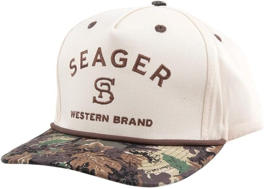 Cream/Camo Branded Snapback