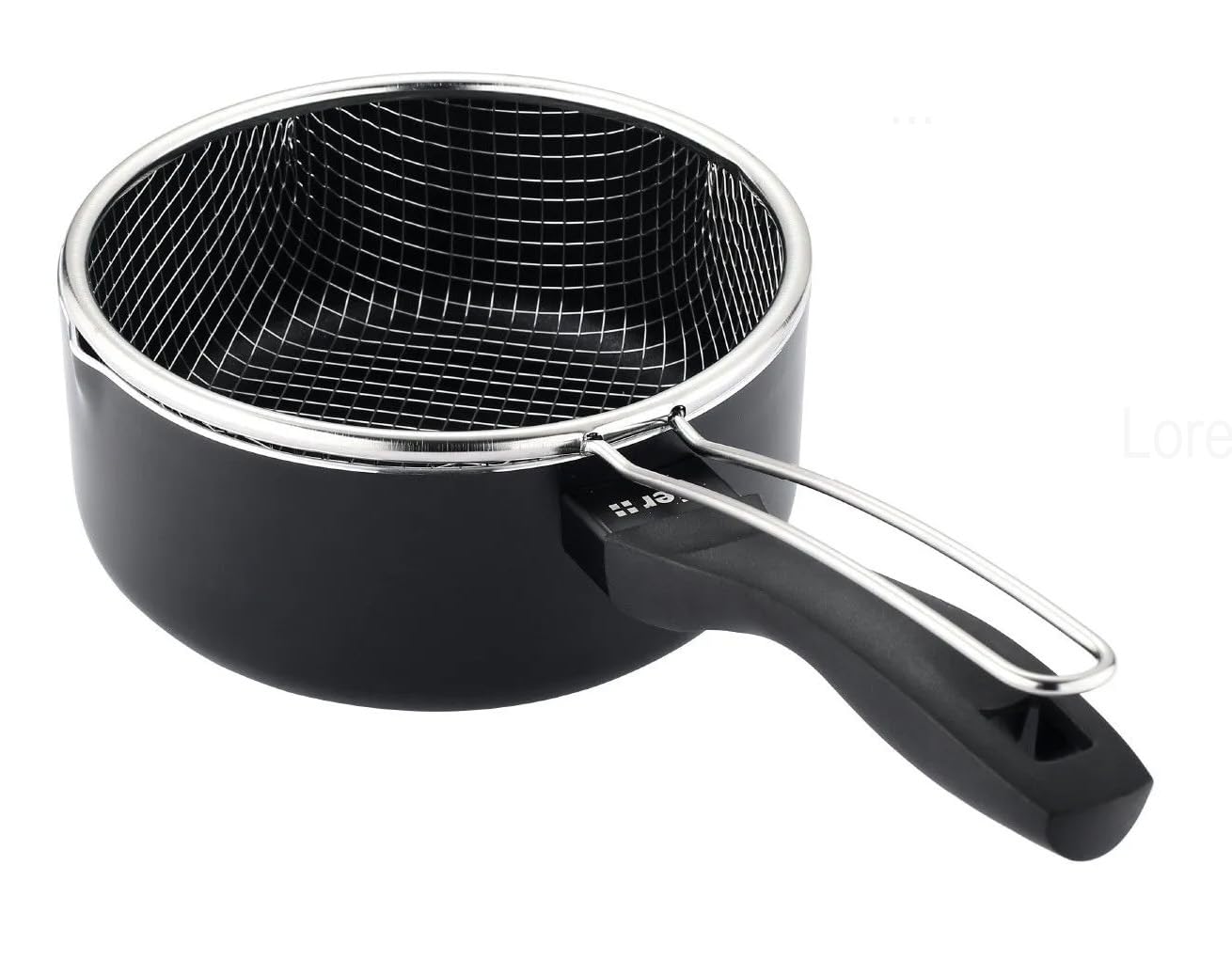 VIER - Cazo Freidor de Inducción Aluminio antiadherente Ø 18 cm, cap. 2,15 litros (72,8 Oz), Base Inducción apta para toda clase de cocinas, Mango Ergonómico Aislante, pico vertedor.