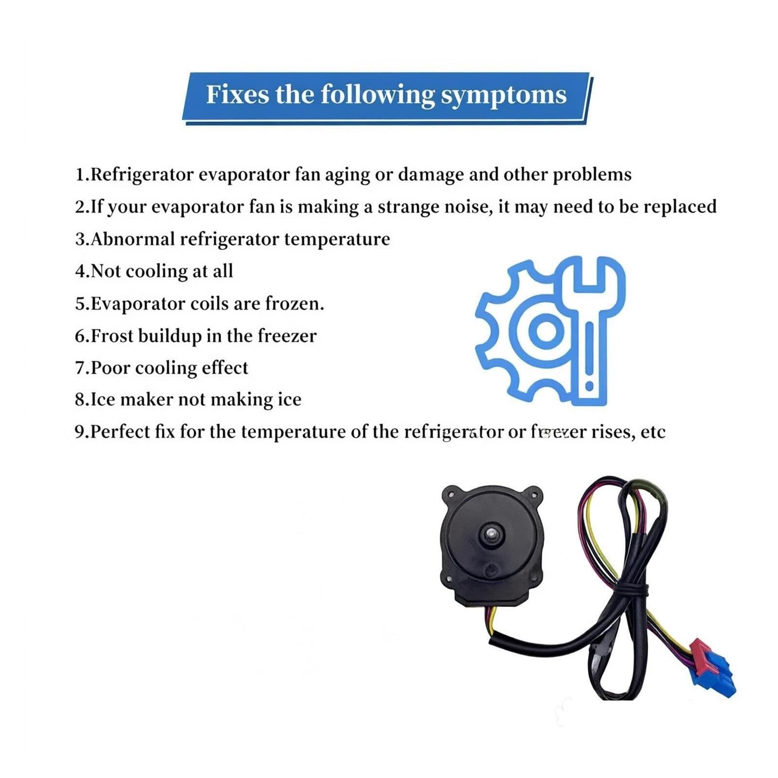 Motor De Ventilador De Refrigerador A50Q, ​​Compatible Con Kenmore,EAU65058501 Para Refrigerador LFXC24726M LFXS30726M LMXC23796M DC12V