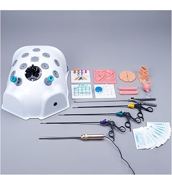 Laparoscopic Surgery Training Suture Practice Kit, Laparoscopic Simulator, Laparoscope, 30  Variable Focus, Endoscope Training, Bio-Model, 8 Modules, 3D Suture Practice Kit, Training Module, Medical