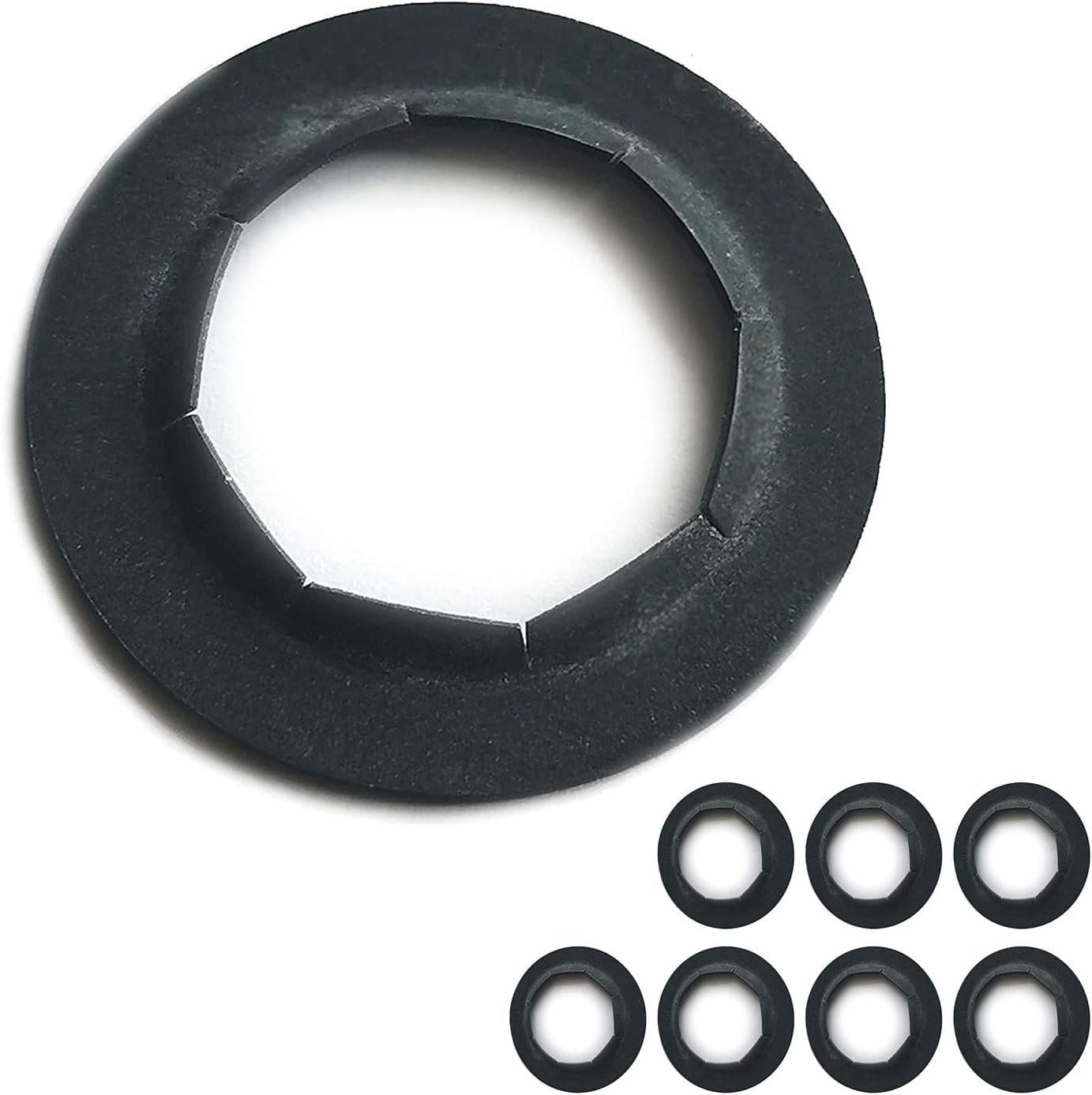 (8-Pack) 1/2" Axle Push Nuts, Dolly Wheel Lock Washers with Oiled Phosphate Finish - Fit 1/2” Axle Rods on Dollies, Yard Trailers, and Lawn Wagons