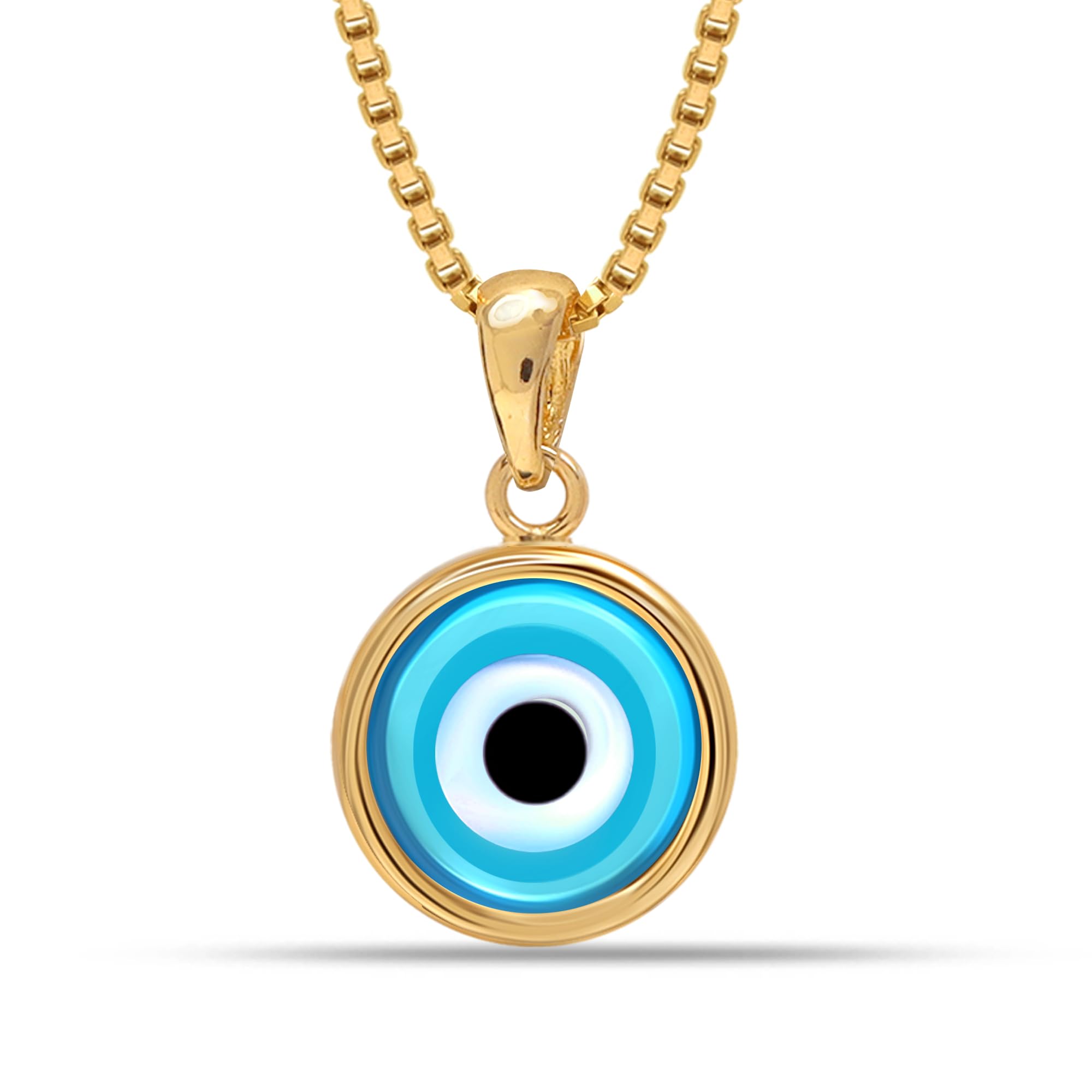 See full amazon price history chart for LeCalla 925 Sterling Silver BIS Hallmarked 14K Gold Plated Sky Blue Evil Eye Protection Charm Nazariya Pendant Box Link Chain Necklace for Men Women and Girls LeCalla 925 Sterling Silver BIS Hallmarked 14K Gold Plated Sky Blue Evil Eye Protection Charm Nazariya Pendant Box Link Chain Necklace for Men Women and Girls (B0CG9BLDTF) Amazon Price History, Amazon Price Tracker