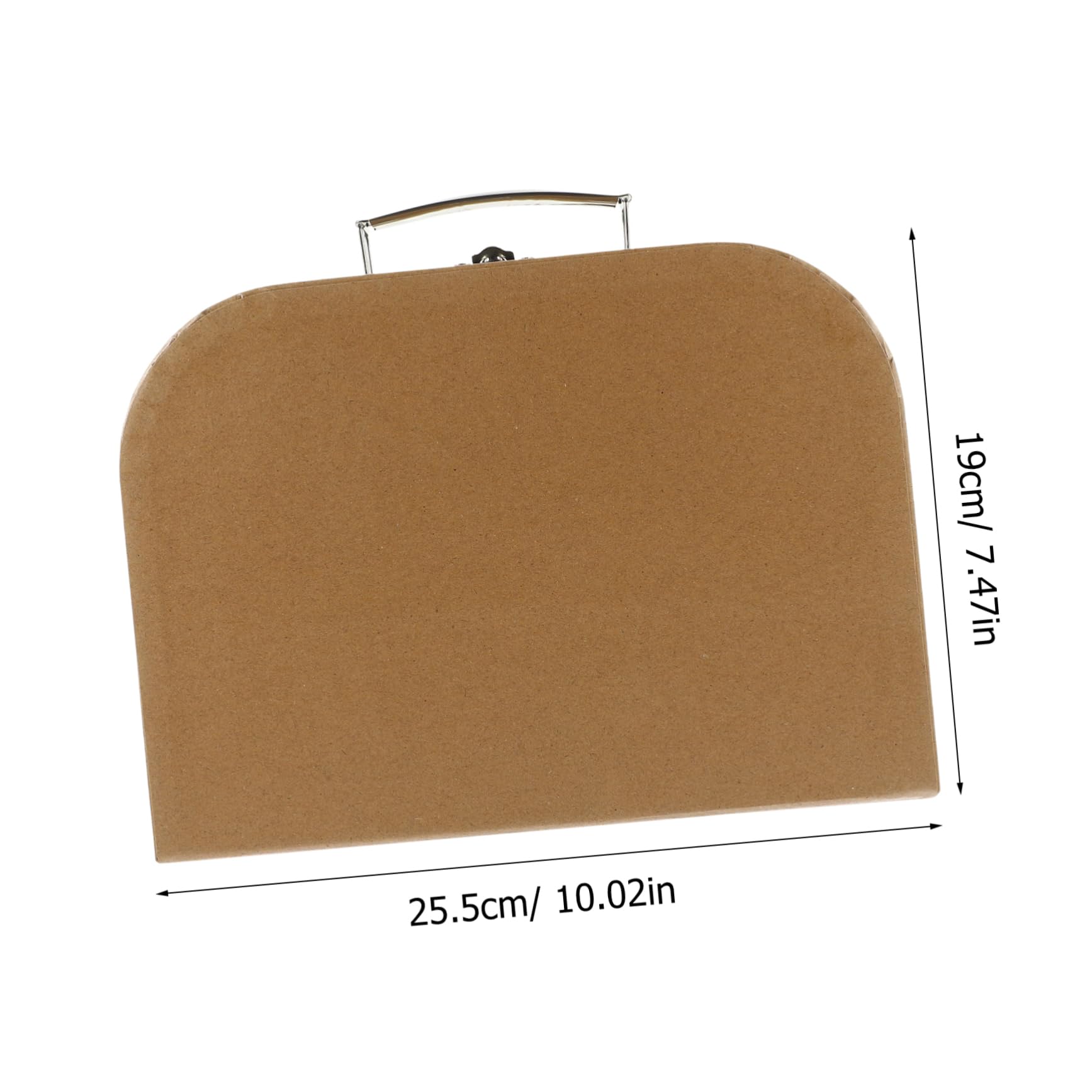 Hemobllo Scatola Regalo a Valigetta in Carta Kraft 1 Pz per Confezioni