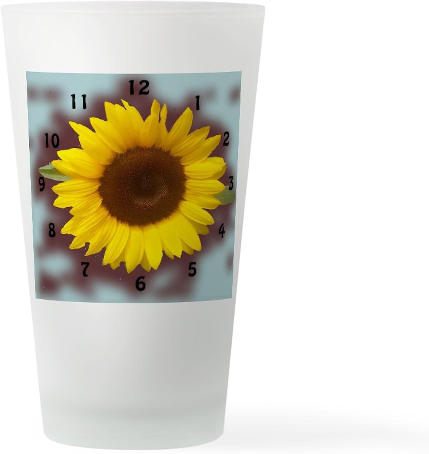 CafePress Sunflower Wall Clock2 Pint Glass, 16 oz. Drinking Glass