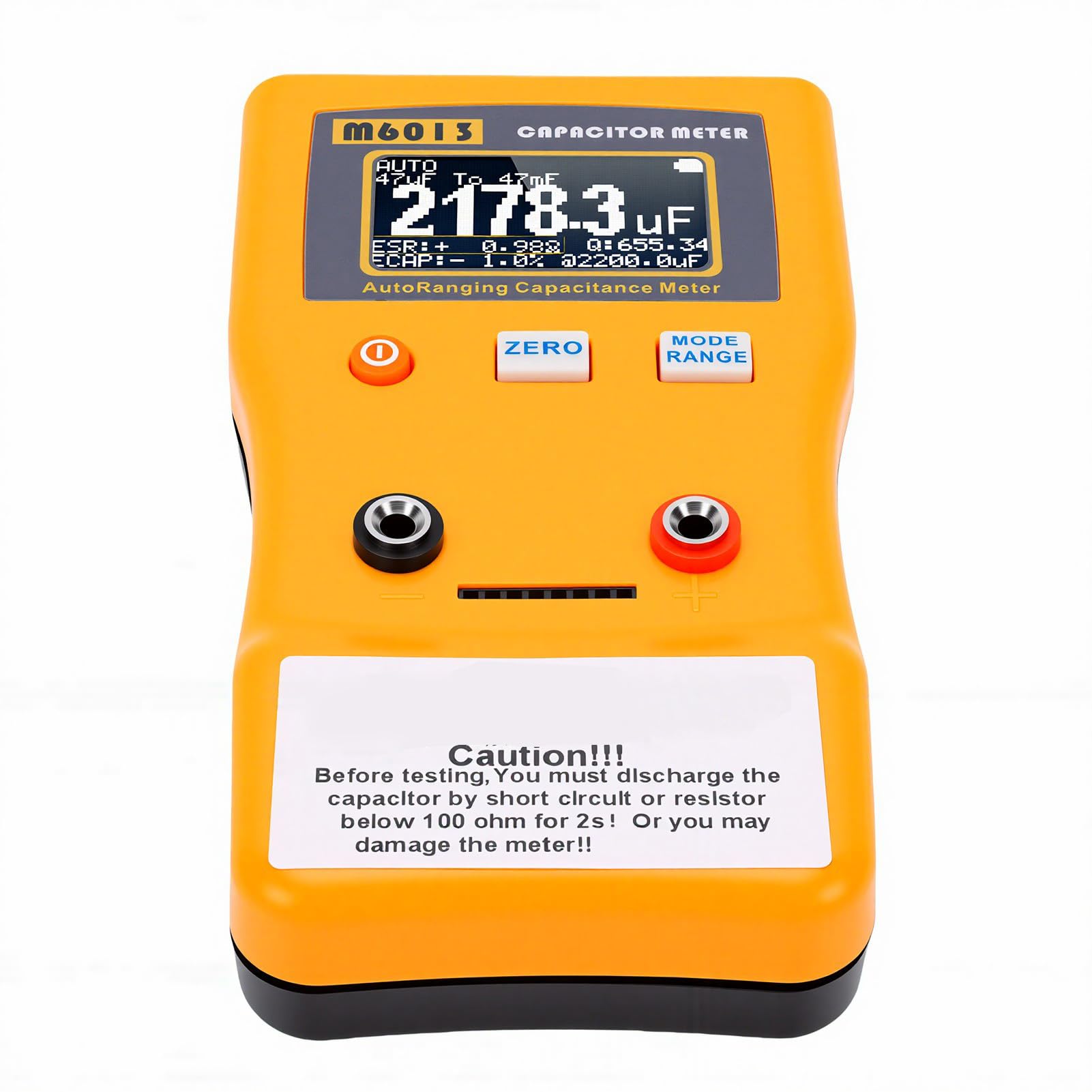 Fafeicy Tester Digitale per Condensatori Stima da 0,01 PF a 470 F con Clip SMD Gamma Automatica per la Riparazione di Apparecchi HVAC da Parte di Tecnici