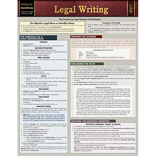 Legal Writing QuickStudy Laminated Reference Guide Pamphlet – May 1, 2017