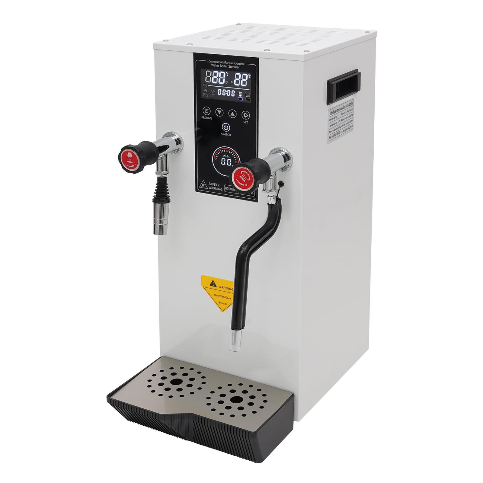 Hot Water Dispenser Commercial Hot Water Boiler 12L/3.2gal Stainless Steel 3000W Fast Heating Electric Kettle for Tea Coffee Restaurant Hotel Office