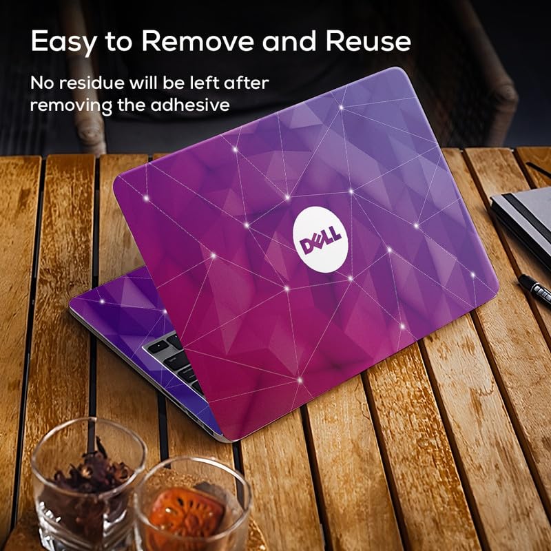 Image of Galaxsia DSGN 292 Full Body Laptop Skin Bubble-Free| Laminated & Removable | HD Quality Sticker for Laptops Upto 15.6 Inches Compatible with DELL
