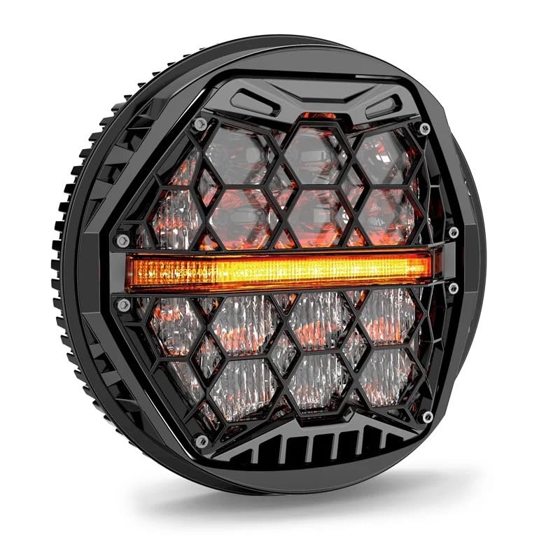 Projecteur avant LED 5.75 pouces de qualité supérieure avec DRL ambre pour Dyna - 2