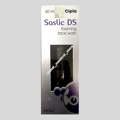 Avadh Cipla Saslic DS - El mejor lavado facial espumoso - Para pieles grasas, propensas al acné y a las espinillas (Ph-5. 5), 2.0 fl oz