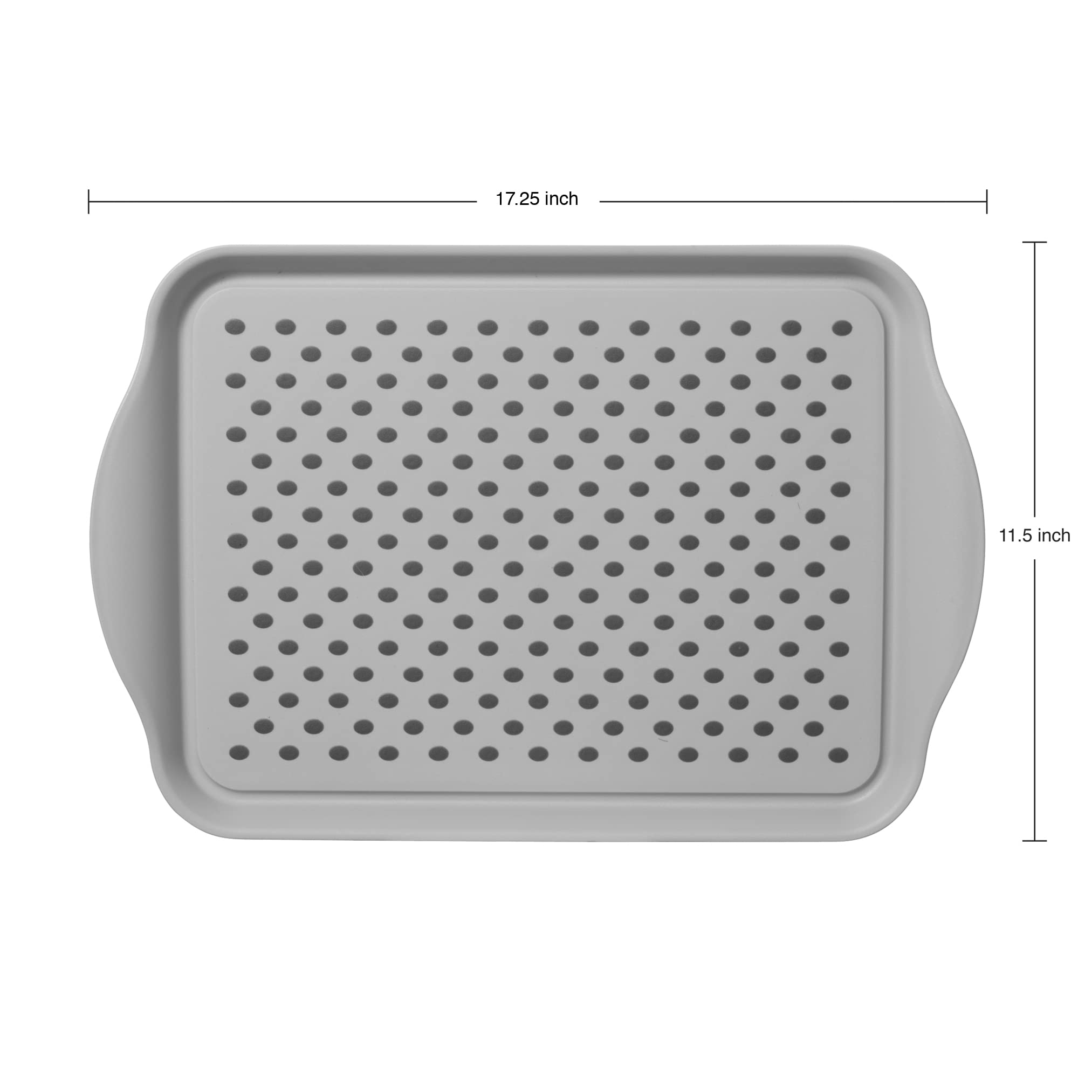 Oggi 5504.10 Serviertablett, Kunststoff, Grau/Dunkelgrau