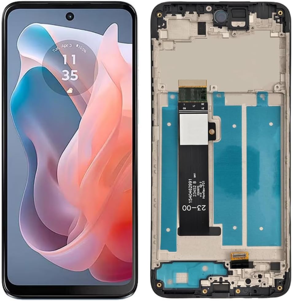 Screen Replacement LCD Display Touch Digitizer Assembly with Frame for Motorola Moto G Play 2024 XT2413 XT2413-1 XT2413-2 XT2413-3 G Play Gen 3 XT2413-V 6.5"