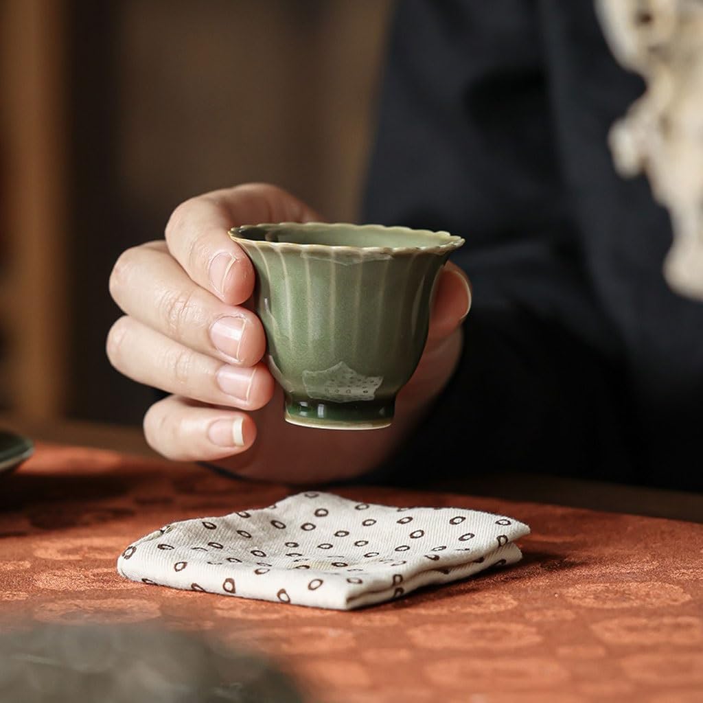 GSOUL Kungfu Tea cup Kung Fu Tea Cup Ceramic Chinese Master Home Office Set Drinking Small Tea Cups