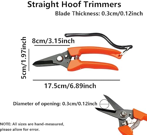 Miniatura 2 de Cortadora de pezuñas de cabra de acero al carbono para ovejas, cabras, pezuñas de cerdo, a prueba de óxido, recortadoras de doble hoja, podredumbre
