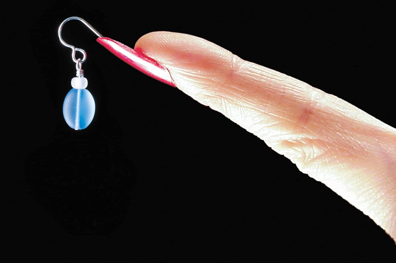 Sea Glass Droplet Earrings - Sterling Drop Earrings by EcoSeaCo, using recycled and sustainable material. Handmade in the USA