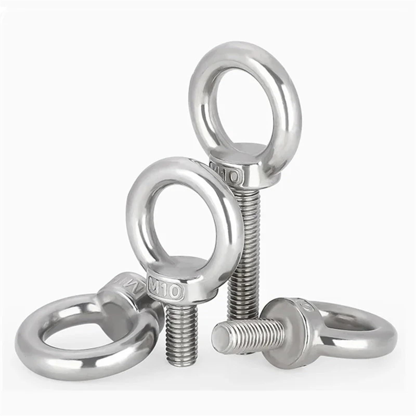 Śruba oczkowa z gwintem ze stali nierdzewnej, Śruba z uchem do podnoszenia Stal nierdzewna 304 M3-M24 9-80mm(M18x50mm)