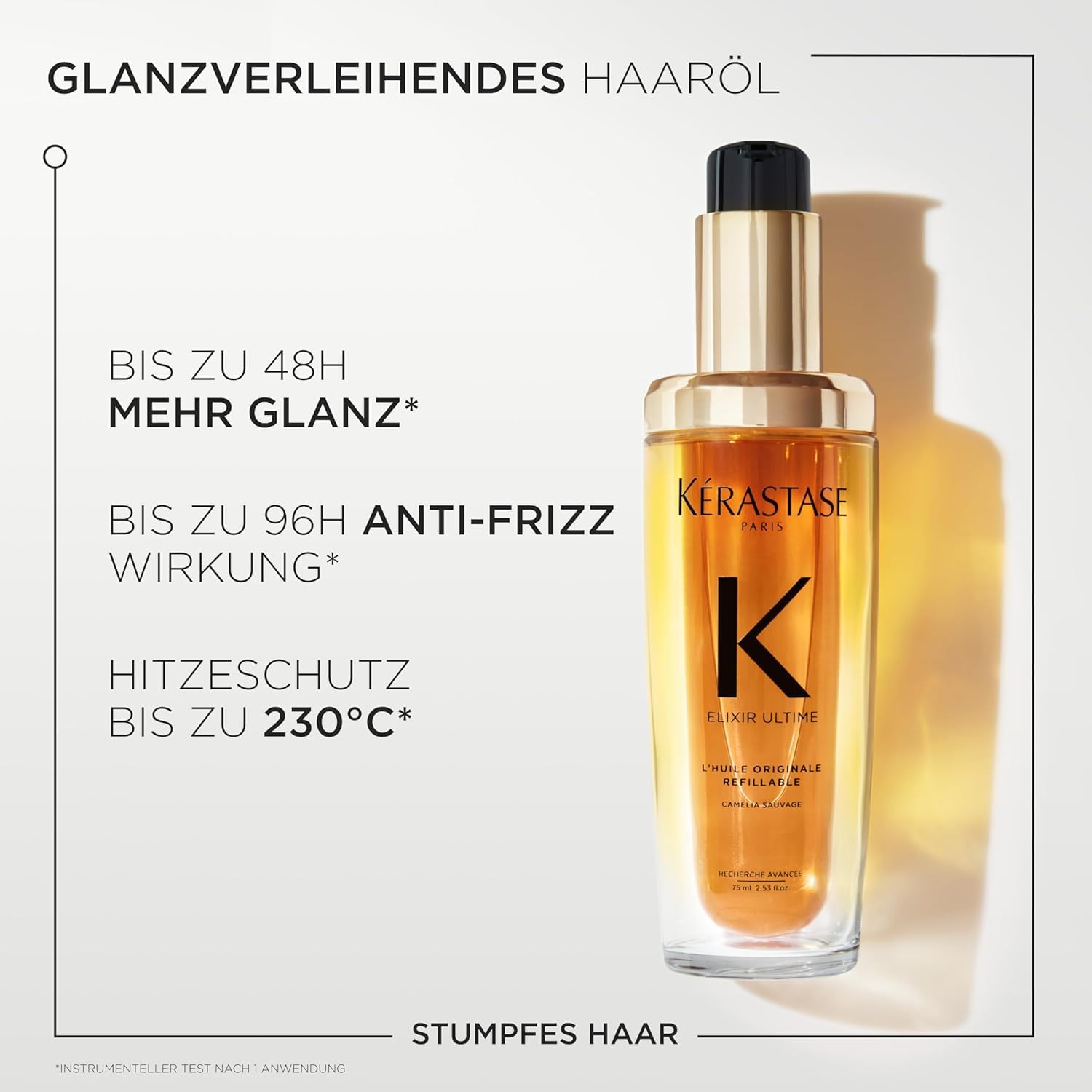 Kérastase Pflegeset mit Elixir Ultime Huile Originale (2 x 75 ml), Nutritive Bain Satin Riche Shampoo (80 ml), Nectar Thermique (50 ml) und Nutritive Bain Satin Riche Shampoo (80 ml) gratis