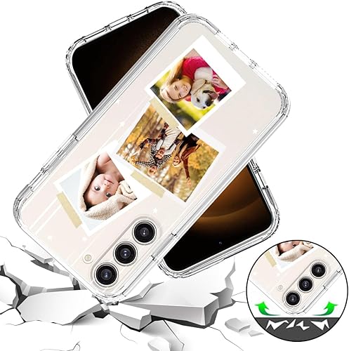 Vista 107 de Funda transparente 3 en 1 diseñada para teléfono Galaxy S21, Plus/Ultra/FE 5G Samsung, capas protectoras híbridas [protector de pantalla] Borrar 05