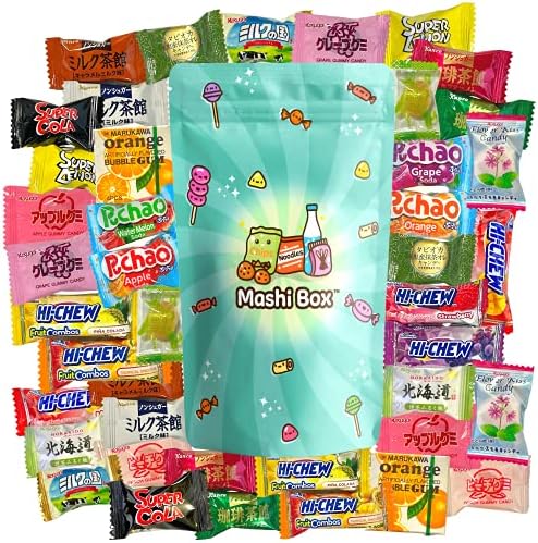 Amazon.com : Mashi Box Japanese Candy Variety Pack - 40 Pieces