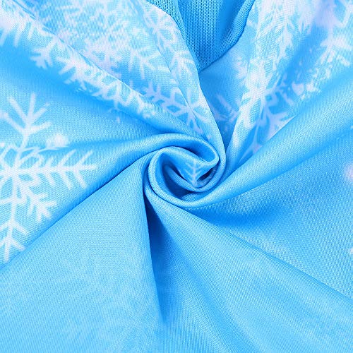ZNYUNE Girls Ballet Tutu Dress Toddler Dance Leotards B216 Snow Blue XL - Thumbnail 4