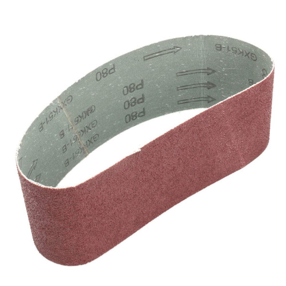 11Pcs Nastri abrasivi 75mm x 533mm 80120150 Set di nastri abrasivi per levigatrici in allumina a grana mista Accessori, come mostrato