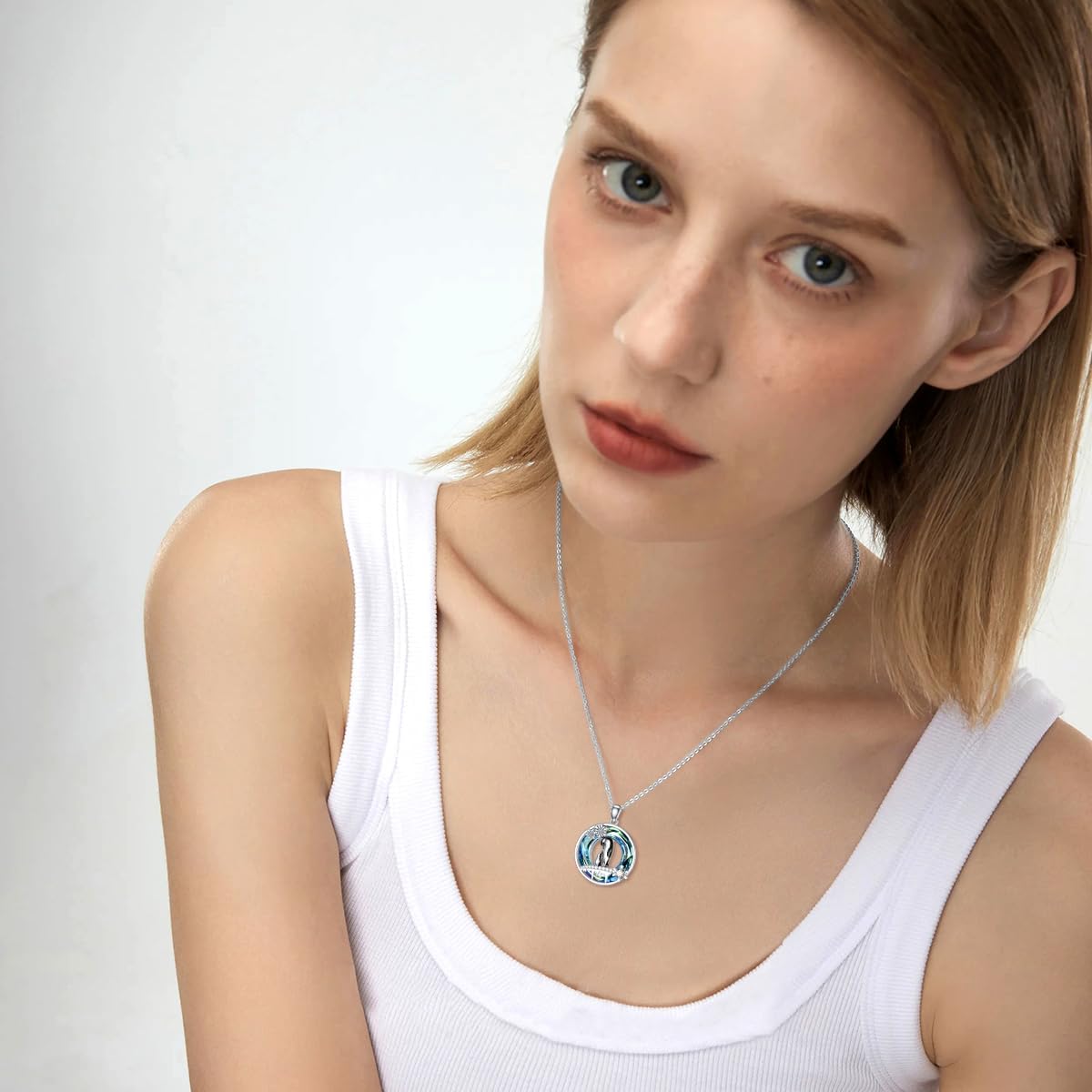 SELKAT Penguin Necklace 925 Sterling Silver Crystal Penguin Jewelry Penguin Gifts for Penguin Lover Women Penguin Snowflake Pendant - Image 3