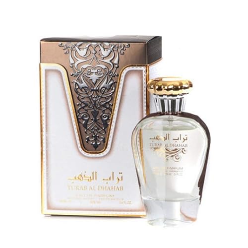 Ard Al Zaafaran Turab Al Dhahab Eau De Parfum Spray para mujer, 3.4 onzas