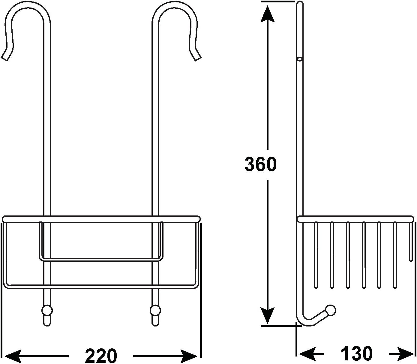 Cornat Hanging Rack for Wall Fittings Chrome Plated – 1 x T340201