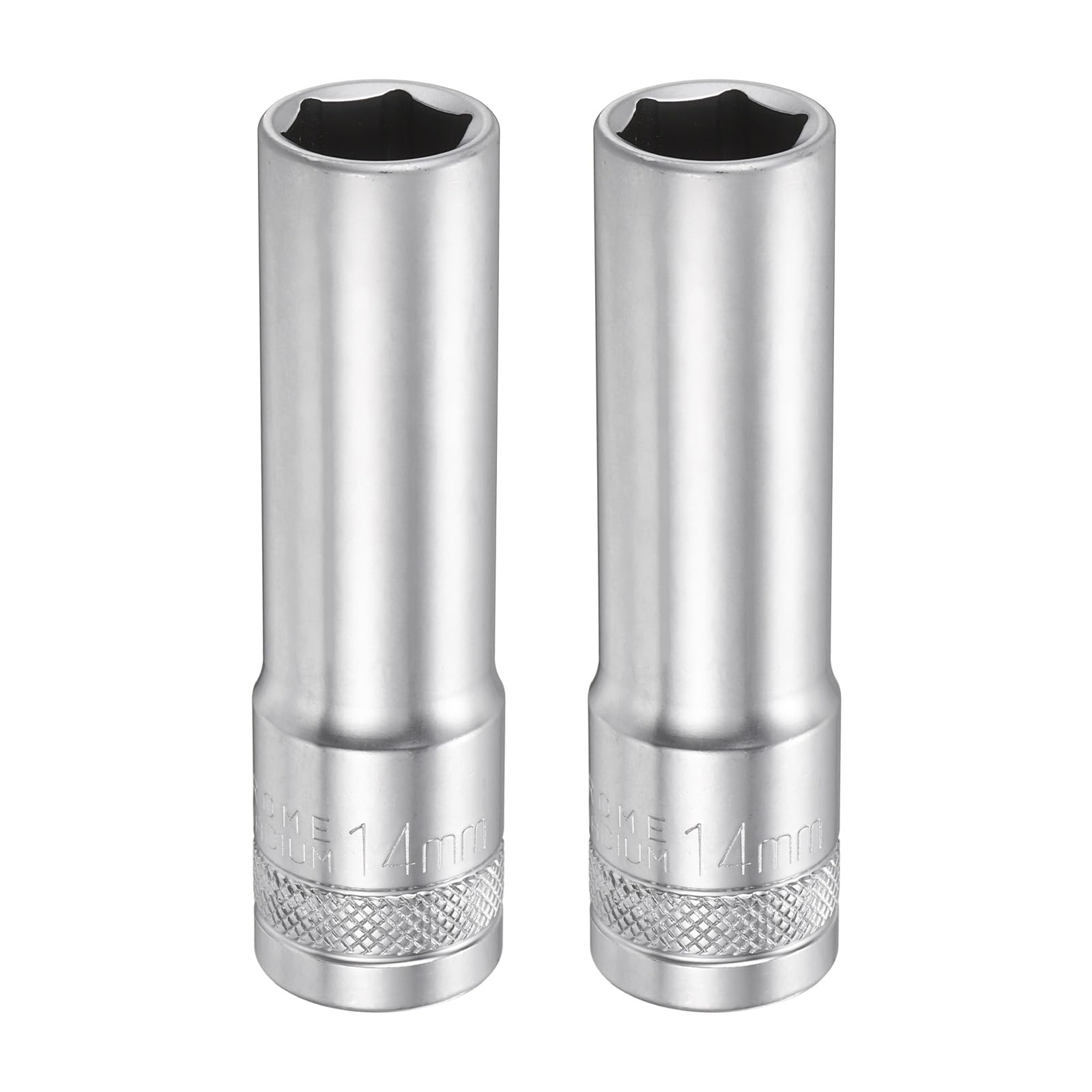 sourcing map 6 Points Deep Socket 1/2" Drive 14mm Deep,78mm/3.1" Long,2pcs โ image 1