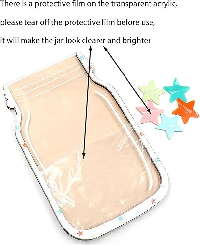 Miniatura 5 de Tarro de recompensa personalizado, tarro de recompensa magnético con estrellas para el aula, herramientas de gestión del comportamiento en el aula,