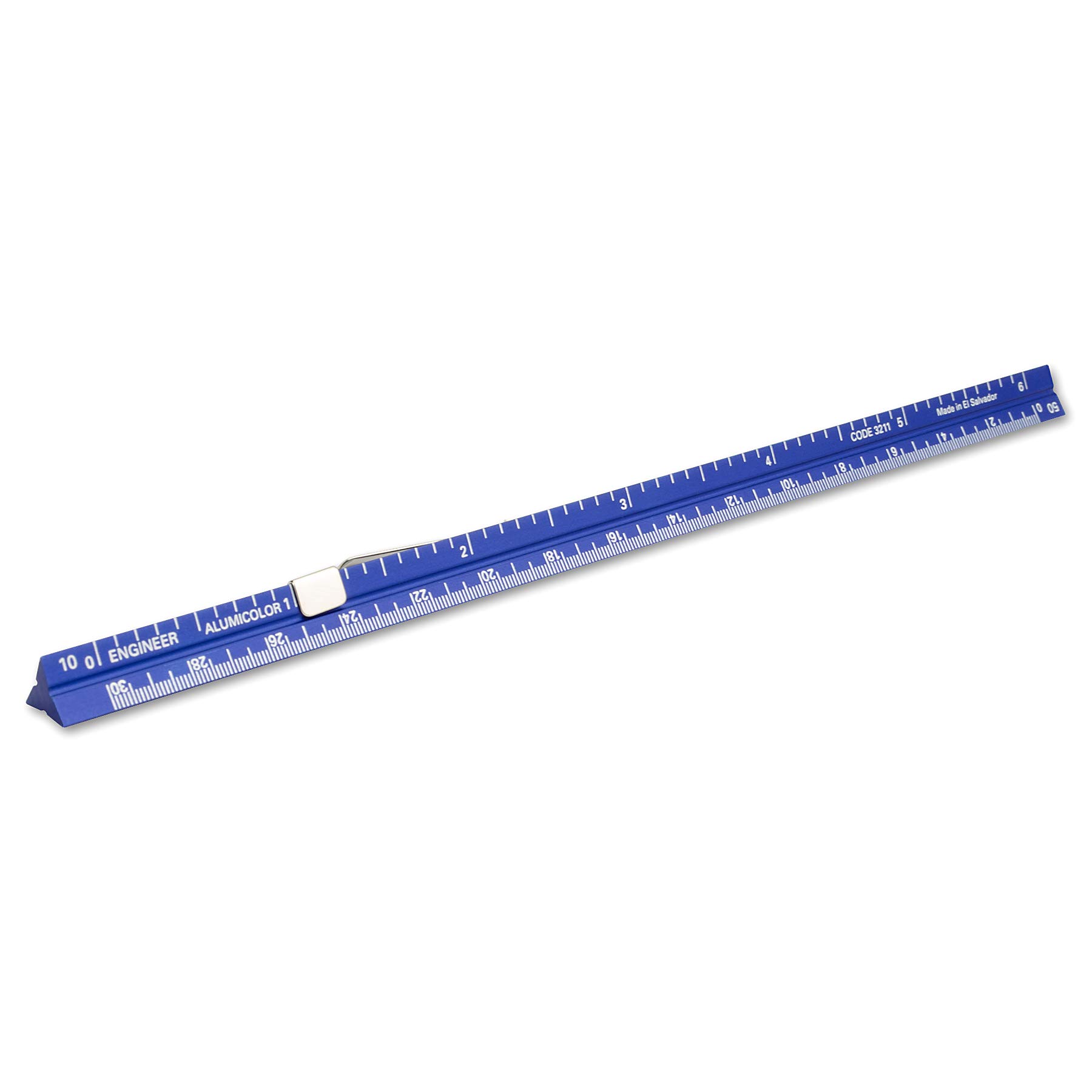 Alumicolor Regla, herramienta de medición, azul, 6 pulgadas