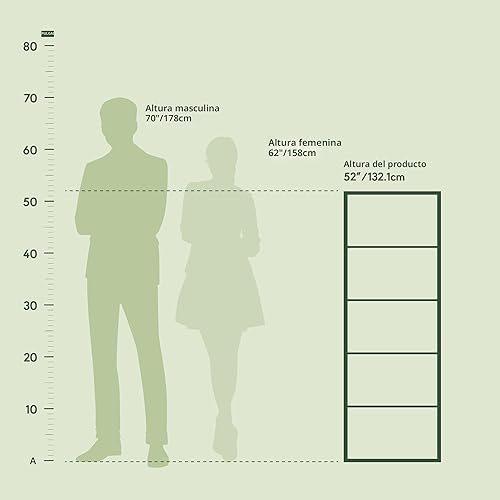 Miniatura 3 de Furinno - Estantería de 5 niveles serie Luder para libros y almacenamiento, color blanco Blanco,Pino ámbar,Blackwood,Blanco/celeste,Roble