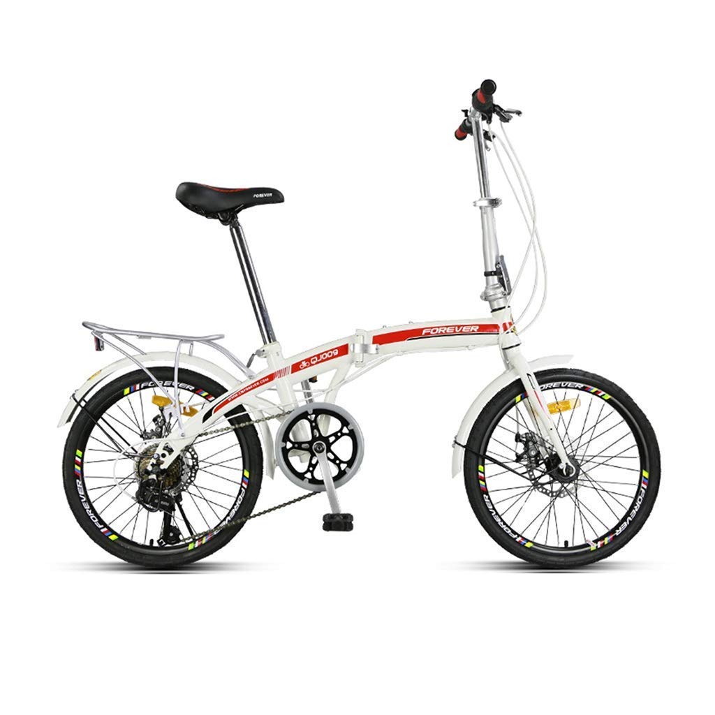 Kids Folding Bicycle, 20in Shift Disc Brakes for Men and Women