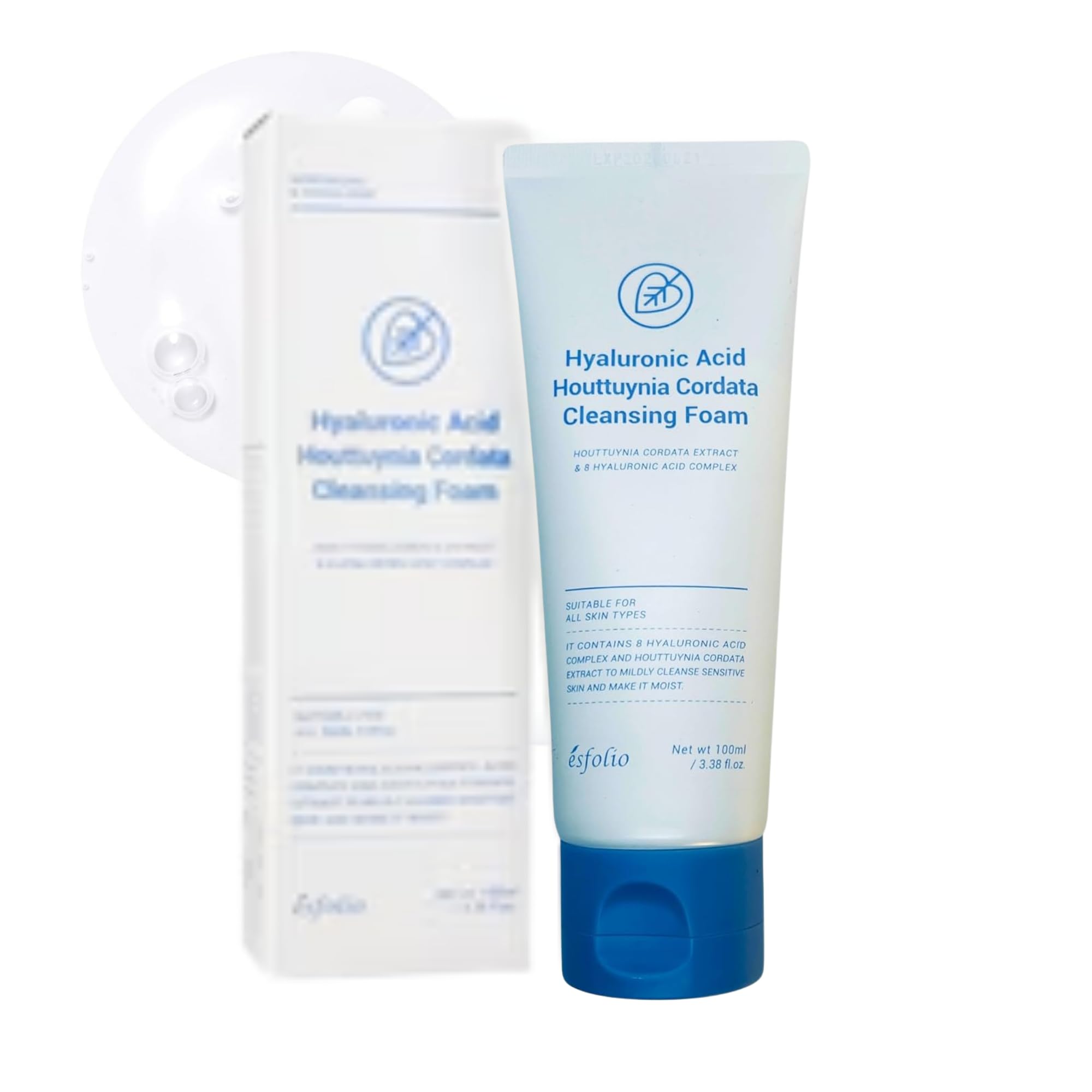 Amazon.com: esfolio Hyaluronic Acid & Houttuynia Cordata Cleansing