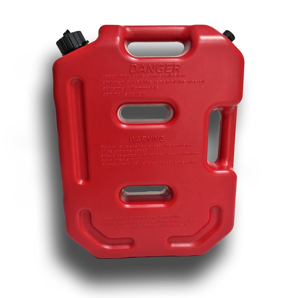 sxma Depósito de combustible latas para 2,6 gallon portátil aceite de combustible Gasolina Diesel de Gas tanque de copia de seguridad de emergencia (10L, rojo)