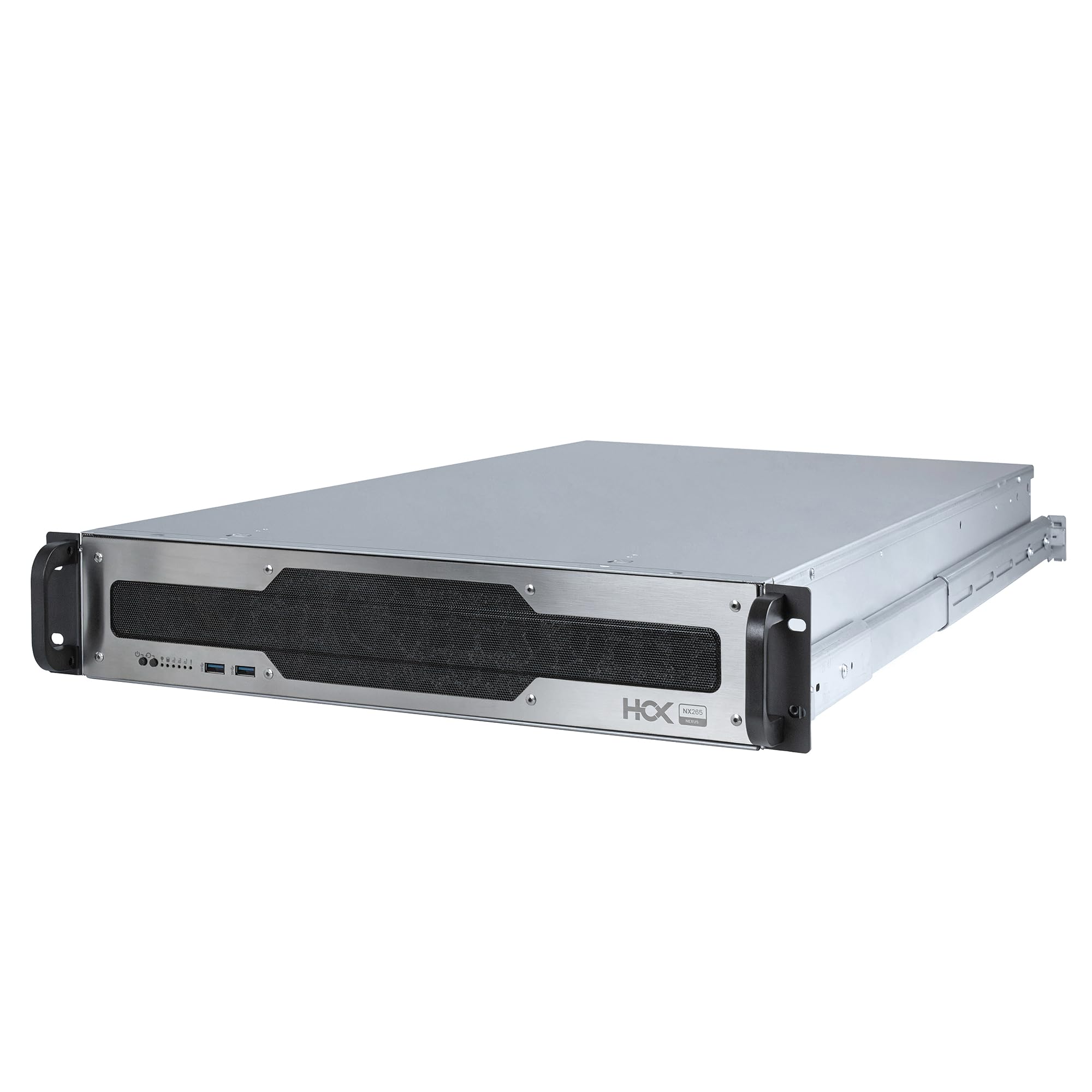 HCX Nexus Series NX265 2U Server Enclosure for 19" Rack, Extended Depth 650mm, 9 Internal Drive Bays 3.5"