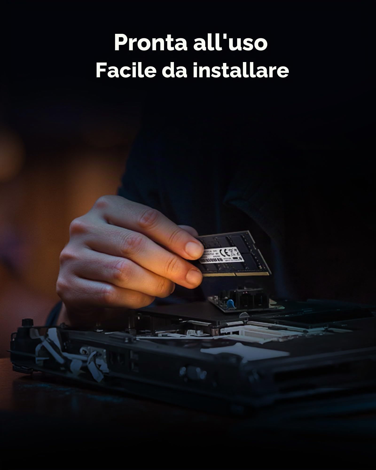 Lexar SODIMM RAM DDR4 8GB 3200 MHz, DRAM Memoria RAM SODIMM 260-Pin, modulo di memoria SO-DIMM ad alte Prestazioni, memoria per laptop/computer portatili/notebook, CL22-22-22-52, 1.2V