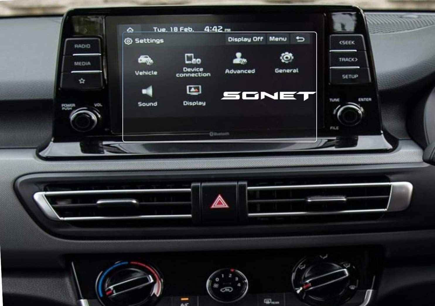 ROLENT GUARD Dashboard Screen System Guard for Kia HTK 8 inch Car