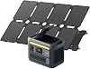 Anker Solix C800 Portable Power Station with Anker Solix PS100 Compact Portable Solar Panel, 768Wh Portable Power Supply and 100W Solar Panel Set, 58 Minutes AC Charging, Rated Output 1200W, Equipped