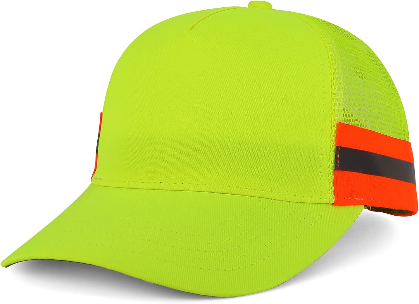 Trendy Apparel Shop Reflector High-Visibility Constructed Trucker Cap