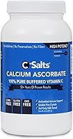 Vista 8 de C-Salts Polvo de vitamina C de ascorbato de calcio puro, bebida en polvo tamponada no ácida sin azúcar para apoyo inmunológico, protección