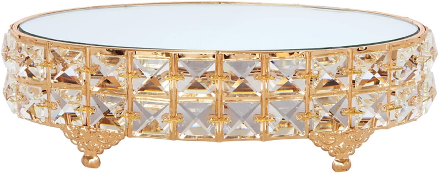 LUCBEI Dessert Stand Wedding Crystal Dessert Stand Display Stand Ornament Dessert Cold Tea Stand Cosmetic Organizer Cake Stand Cupcake Stand Serving Tray (Color : E)