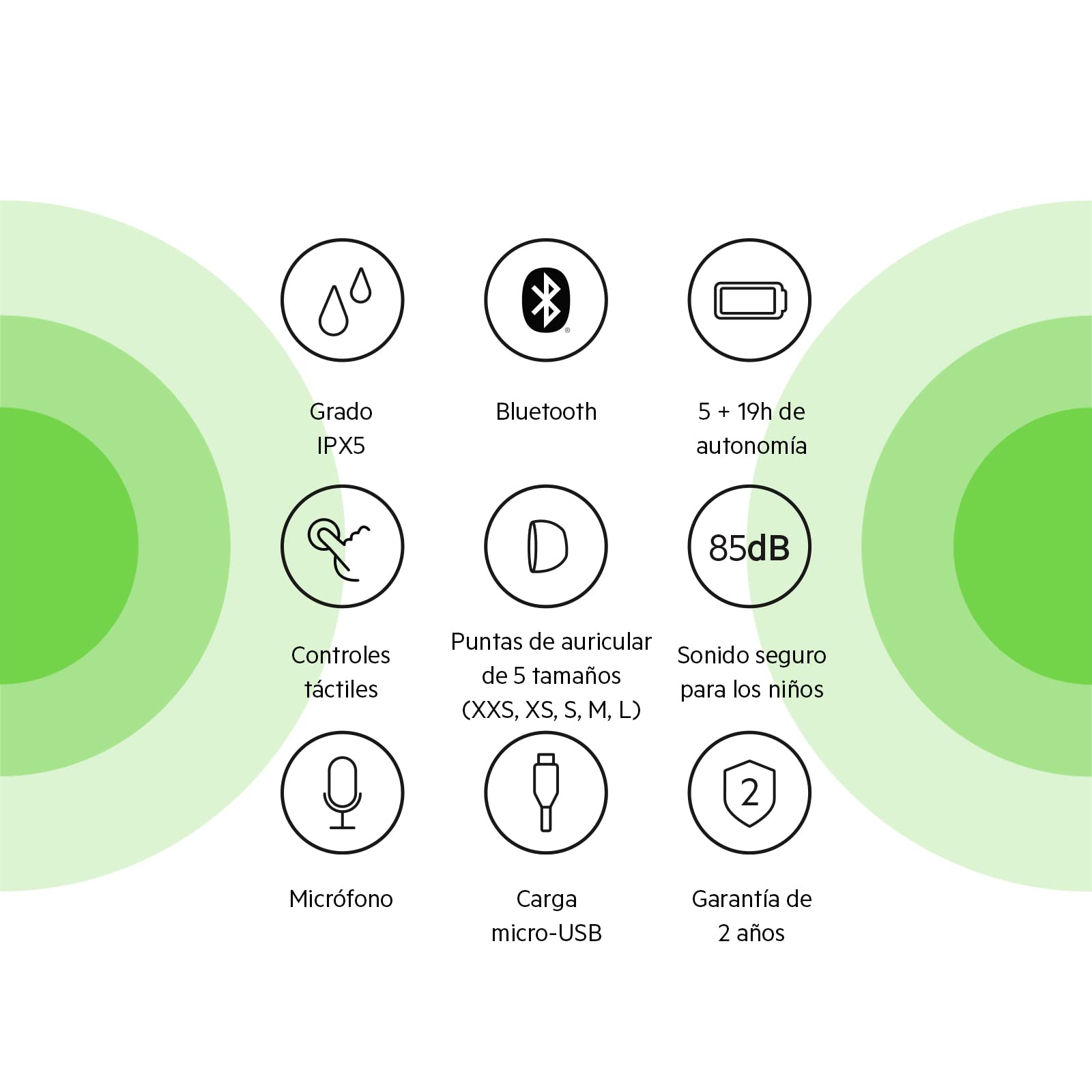 Belkin SOUNDFORM Nano, auriculares True Wireless para niños, volumen limitado a 85 dB, enseñanza virtual, certificación IPX5, 24 horas de autonomía, para iPhone, iPad, Kindle, Pixel y otros, azules