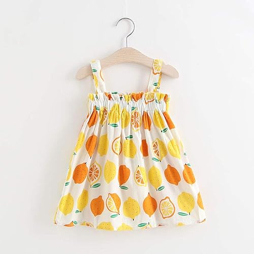 Miniatura 2 de GlWANjggL Baby Girl Dresses 12-18 Months Cute Sleeveless Print 2 Year Old Girl Gifts Wedding Baby Clothes Bandeaux Dress Set