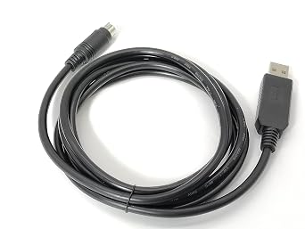 FT232RL USB to MINI DIN 4-Pin Cable for FATEK PLC, 1.8m Programming, RS232 Communication & Debugging Data Cable
