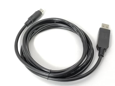 FT232RL USB to MINI DIN 4-Pin Cable for FATEK PLC, 1.8m Programming, RS232 Communication & Debugging Data Cable