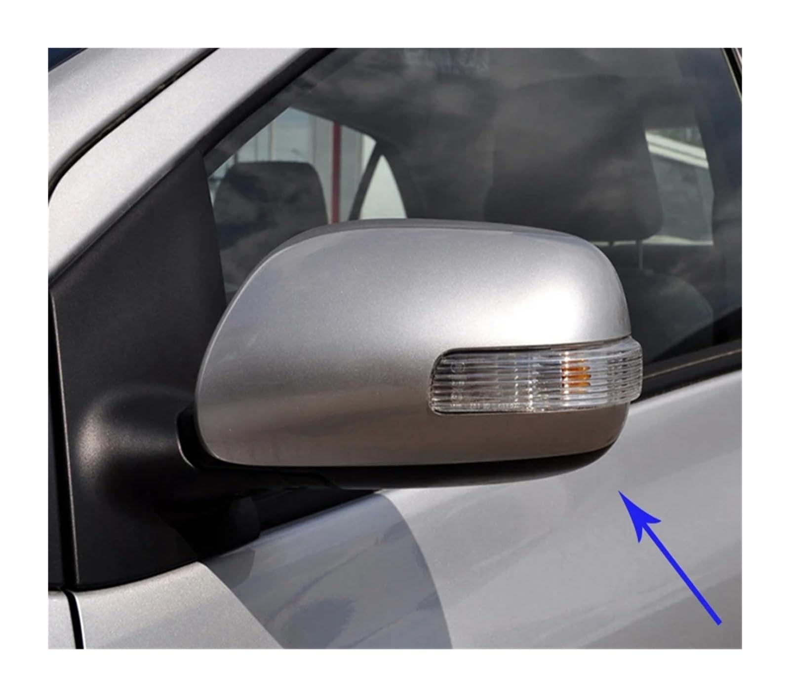 coques de rétroviseurs Pour Toyota Pour Auris 2009~2010 2011 2012 Couvercle Rétroviseur Recul Boîtier Rétroviseur Couvercle Coque Rétroviseur Voiture Capuchon de rétroviseur(Silver Right)