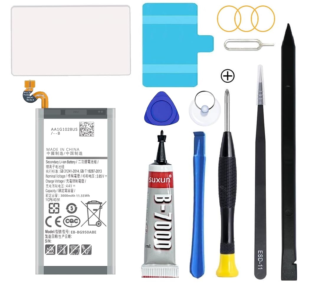 Galaxy S8 Battery,Upgraded New Battery Replacement for Samsung Galaxy S8 SM-G950 G950V G950A G950T G950P G950R4 with Professional Replacement Tool Kits